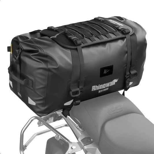 [RHINOWALK] Top case (65L) [Color: Negro] Bolso Trasero Impermeable Warrior