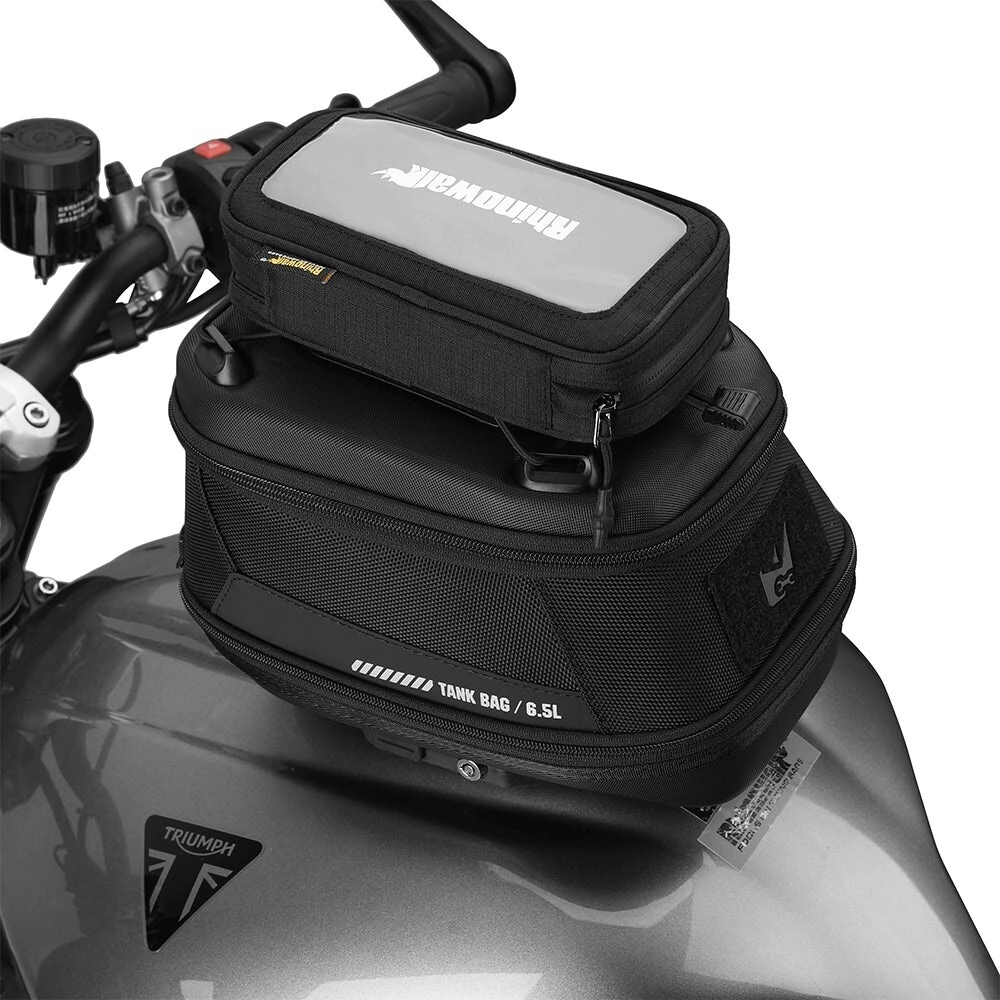 [RHINOWALK] Bolso de tanque Funda Extensible Multifuncion Impermeable Black