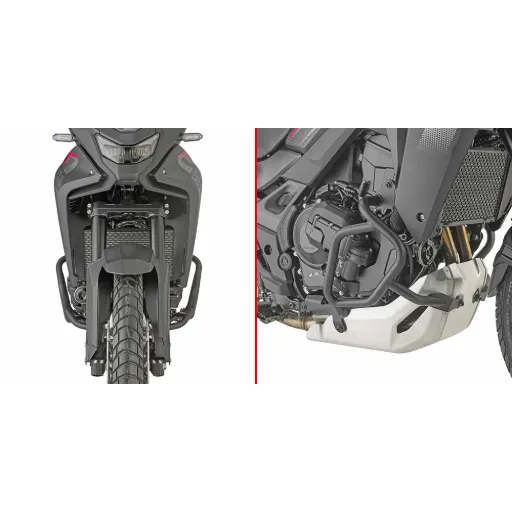 [GIVI] Defensa de motor laterales Bajas (E-Clutch) Honda 750 Transalp 24-25