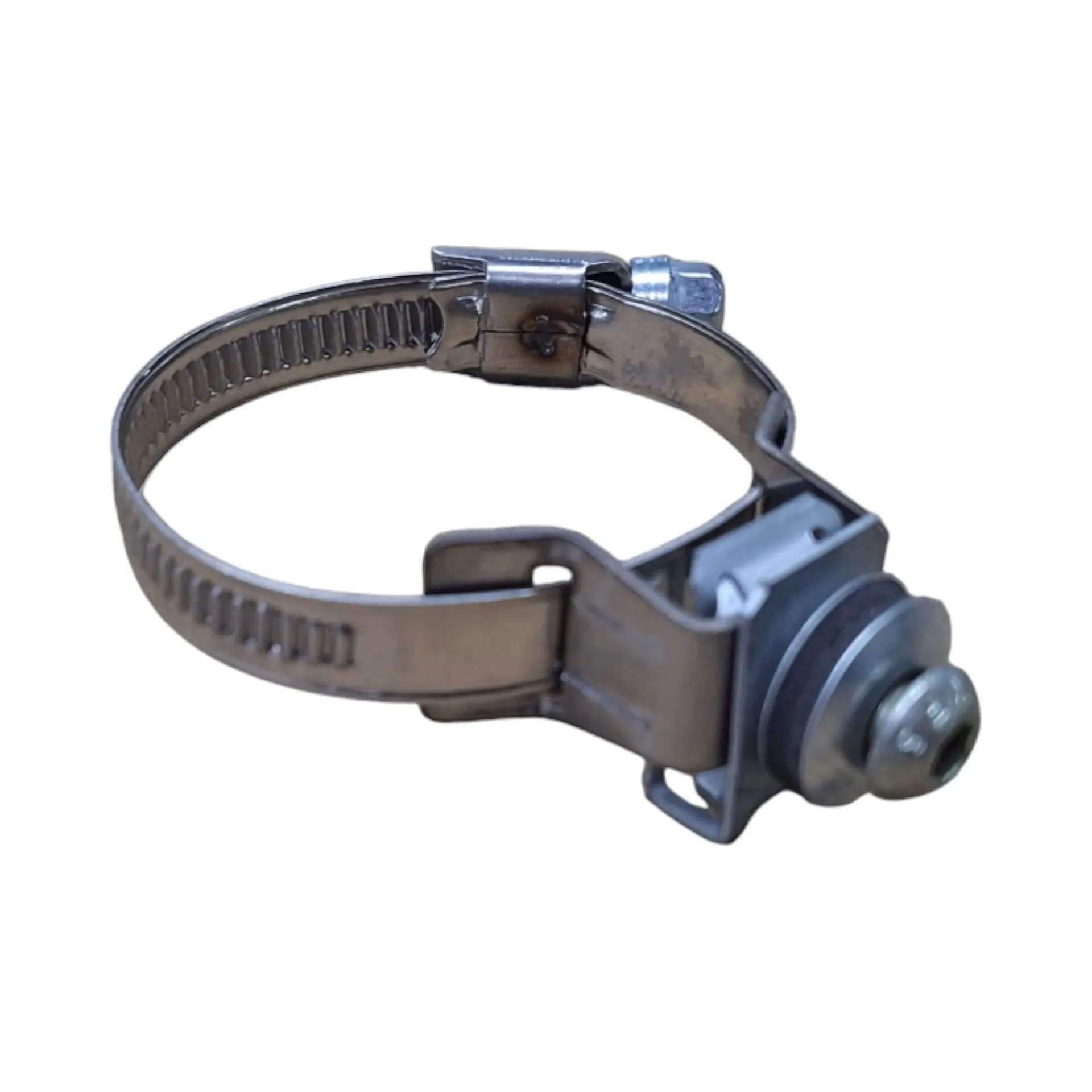 Abrazadera cremallera con soporte Omega para roscar M6x1 (30-45mm)