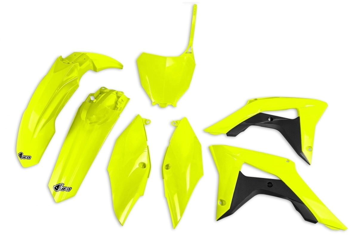 [UFO] Kit de plasticos completos [Color: AMARILLO] 18/21 450R 17 Fluo Honda 250 CRF LR 18-20, CRF 250F 19-21, CRF 250L 18-21, CRF 250R 18-21, CRF 250RX 18-21, CRF 250X 18-21