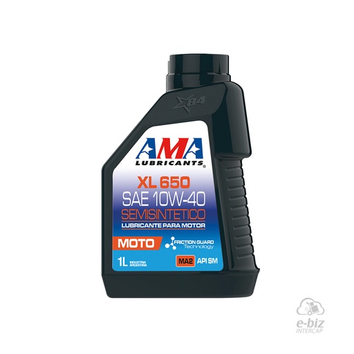 [Ama Oils] Aceite de motor 4T Global XL 650 1 LTS Semisintetico Multigrado 10W40