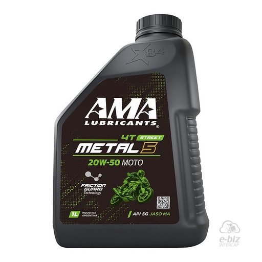 [Ama Oils] Aceite de motor 4T Metal 5 20W50 1 Mineral