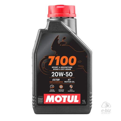 [Motul] Aceite de motor 4T Sintetico 7100 Ester 20W50 1 LT.