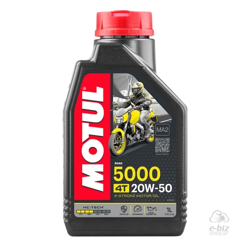 [Motul] Aceite de motor 4T Hc-Tec 5000 20W50 Jaso MA2 1 LT.