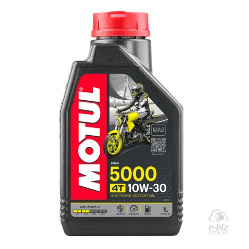 [Motul] Aceite de motor 4T Semisintetico Hc-Tec 5000 10W30 Jaso MA2 1 LT.