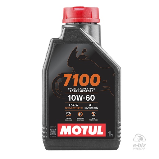 [Motul] Aceite de motor 4T Sintetico 7100 Ester 10W60 1 LT.
