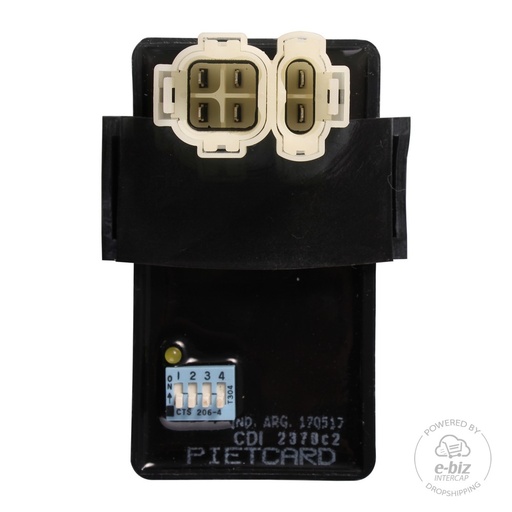 [Pietcard Electronica] CDI alimentacion a Magneto. 2378C2 Dig. Corte Curva Avance Selec. 8C. 2 Curvas Det. Aut. Largo Leva LED
