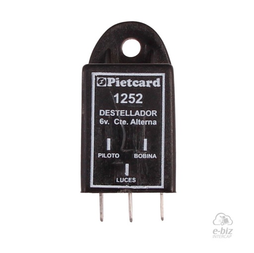 [Pietcard Electronica] Destelladores 1252 Destellador Intermitente Electronico 6V Luz Piloto Ciclomotores Zanella
