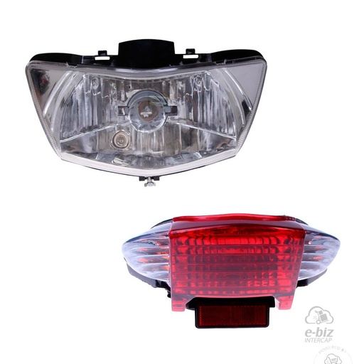 [JFW] Luces y faros Juego Delantero Trasero Honda Biz 125 10-24, Biz ES 125 14-24, Biz GP 125 14-24
