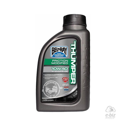 [Bel-Ray] Aceite de motor 4T Thumper RAC Fric MOD 10W-40 1 LT Semisintetico