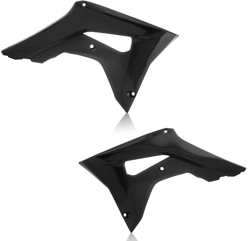 [Acerbis] Jgo de aletas de tanque [Color: Negro] Radiator Shroud Honda CRF 250-450 17-21