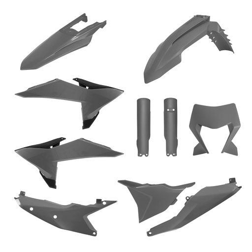 [POLISPORT] Kit de plasticos completos [Color: Blanco] Plastic KTM EXC 300 2025, EXC-F 250-350-450-500 2025, XC-W 150-250-300 2025, XCF-W 450 2025