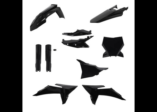 [Acerbis] Kit de plasticos completos [Color: Negro] KTM SX 125-150-250 2025, SX-F 250-350-450 2025, XC-F 250-350-450 2025