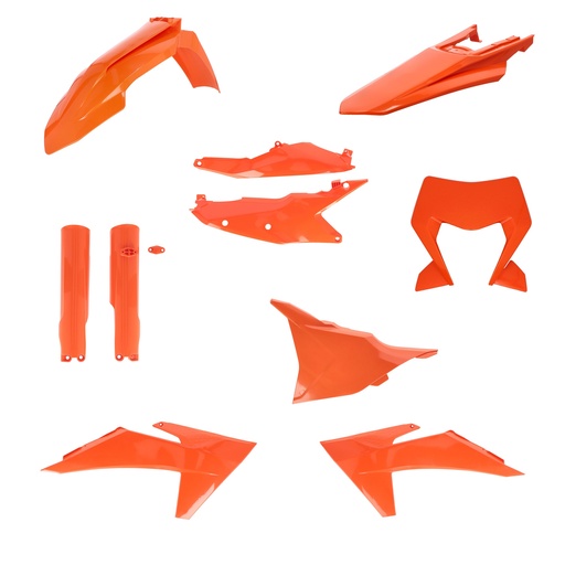 [Acerbis] Kit de plasticos completos [Color: Negro] KTM EXC-F 250-350-450-500 24-25, XC-W 150-250-300 24-25