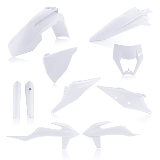 [Acerbis] Kit de plasticos completos [Color: Negro] Plastic KTM EXC-F 250-350-450-500 20-23, XC-W 250-300 2023, XC-W TPI 300 20-22, XCF-W 350-500 20-22