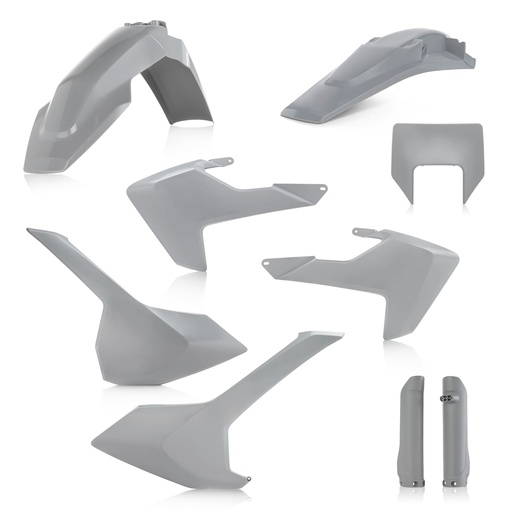 [Acerbis] Kit de plasticos completos [Color: Negro] Plastic Husqvarna FE 250-350-450-501 17-19, TE 150-250-300 17-19, TE i 250-300 18-19