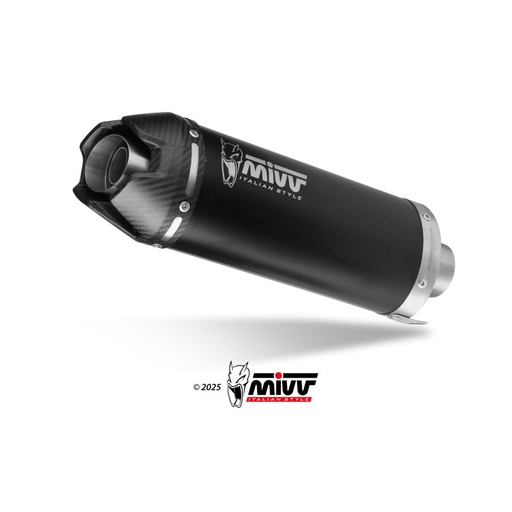 [MIVV] Escape Completo 3X1 AK-1 con tapa carbono Yamaha MT-09 SP 2025, YZF R9 2025 || Yamaha FZ-09 2024-26