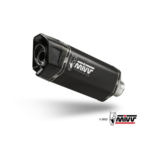 [MIVV] Escape Completo 2X1 SR-1 Black colector inox Yamaha T-MAX 560 2025-26