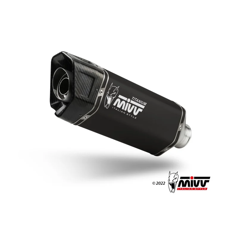 [MIVV] Escape Completo 2X1 SR-1 Black Titanio colector negro Yamaha T-MAX 560 2025-26
