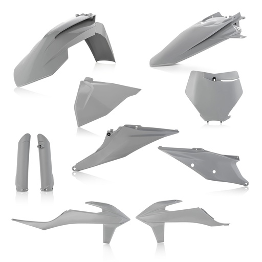 [Acerbis] Kit de plasticos completos [Color: Gris] KTM SX 125-150-250 19-22, SX-F 250-350-450 19-22, XC-F 250-350-450 19-22