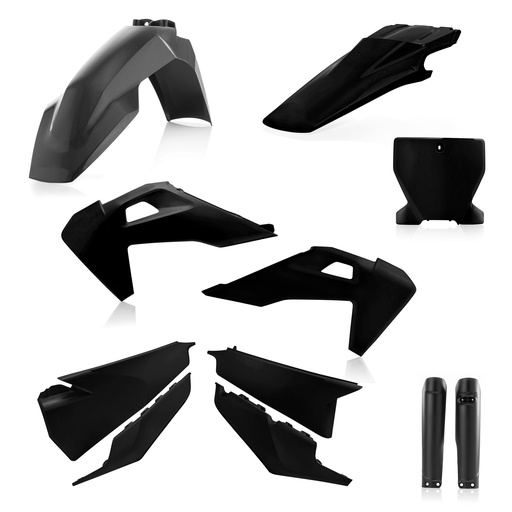 [Acerbis] Kit de plasticos completos [Color: Negro] Husqvarna FC 250-350-450 19-22, FX 350-450 19-22, TC 125-250 19-22