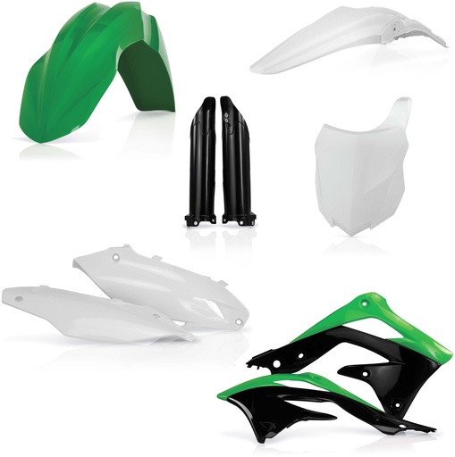 [Acerbis] Kit de plasticos completos [Color: Negro] Plastic Kawasaki KX F 450 13-15