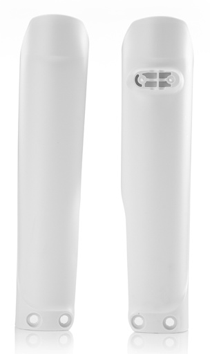[Acerbis] Protector de horquilla [Color: Blanco] Fork Guard Husqvarna FC 250-350-450 16-22, FE 250-350-450-501 16-23, FE s 350-501 16-23, FX 350-450 17-22, TC 125-250 16-22, TE 125-150-250-300 16-19… (3 modelos)