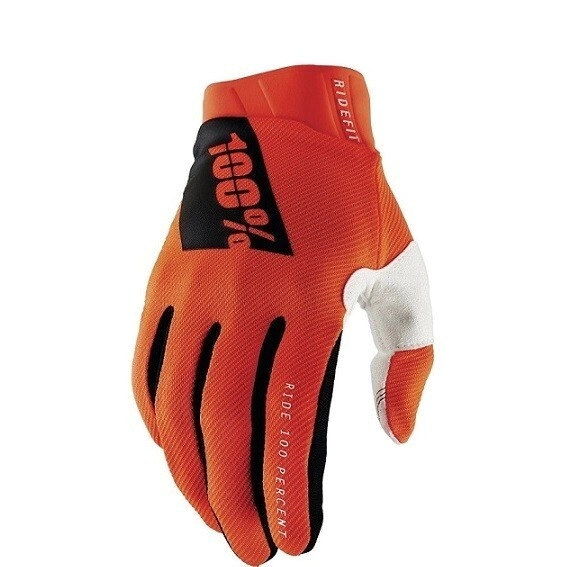 [100%] Guantes [Color: Naranja] Talle:S Ridefit Fluo