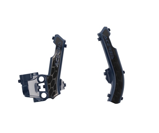 [Acerbis] Plasticos [Color: Azul] X-Grip Frame Guard Azul/Negro GasGas MC 50 21-23 || Husqvarna TC 50 17-24 || KTM SX 50 16-23