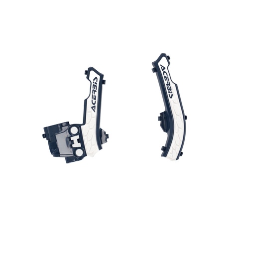 [Acerbis] Plasticos [Color: Azul] X-Grip Frame Guard Azul/Blanco GasGas MC 50 21-23 || Husqvarna TC 50 17-24 || KTM SX 50 16-23