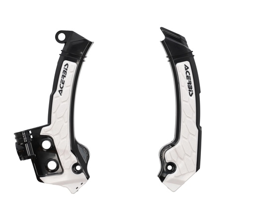 [Acerbis] Plasticos [Color: Negro] X-Grip Frame Guard Negro/Blanco Husqvarna FC 250-350-450 23-24, FE 250-350-450 23-24, FE w 350-501 2024, FX 350-450 23-24, TC 125-250 23-24