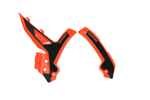 [Acerbis] Plasticos [Color: Naranja] X-Grip Frame Guard Naranja/Negro KTM EXC-F 250-350-450-500 24-25, SX 125-250 23-25, SX-F 250-350-450 23-25, XC-F 250-350-450 23-25, XC-W 150-250-300 24-25