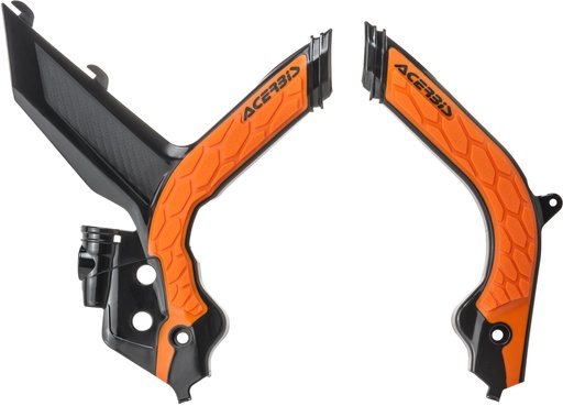 [Acerbis] Cubre cuadro [Color: Negro] X-Grip Frame Guards KTM EXC 300 2022, EXC TPI 250-300 20-22, EXC-F 250-350-450-500 20-23, XC-W 150-250-300 2023, XC-W TPI 150-250-300 20-22… (1 modelo)