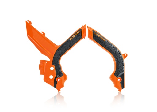 [Acerbis] Cubre cuadro [Color: Naranja] X-Grip Frame Guards KTM SX 125-150-250 19-22, SX-F 250-350-450 19-22, XC-F 250-350-450 19-22