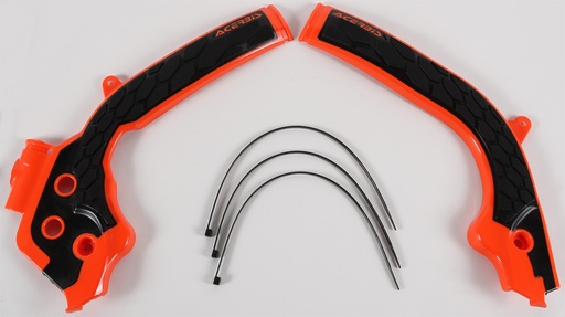 [Acerbis] Cubre cuadro [Color: Naranja] X-Grip Frame Guard KTM EXC 300 2017, EXC TPI 250 2018, EXC-F 250-350-450-500 17-19, SX 125-150-250 16-18, SX-F 250-350-450 16-18, XC 250-300 16-18… (3 modelos)