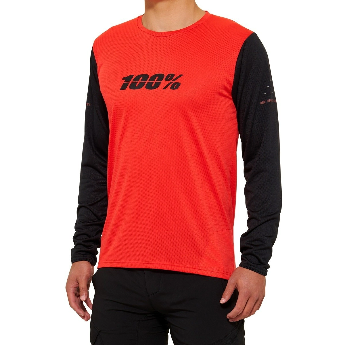 [100%] Remera [Color: Rojo] Talle:XL Jersey Ridecamp Long Sleeve Black
