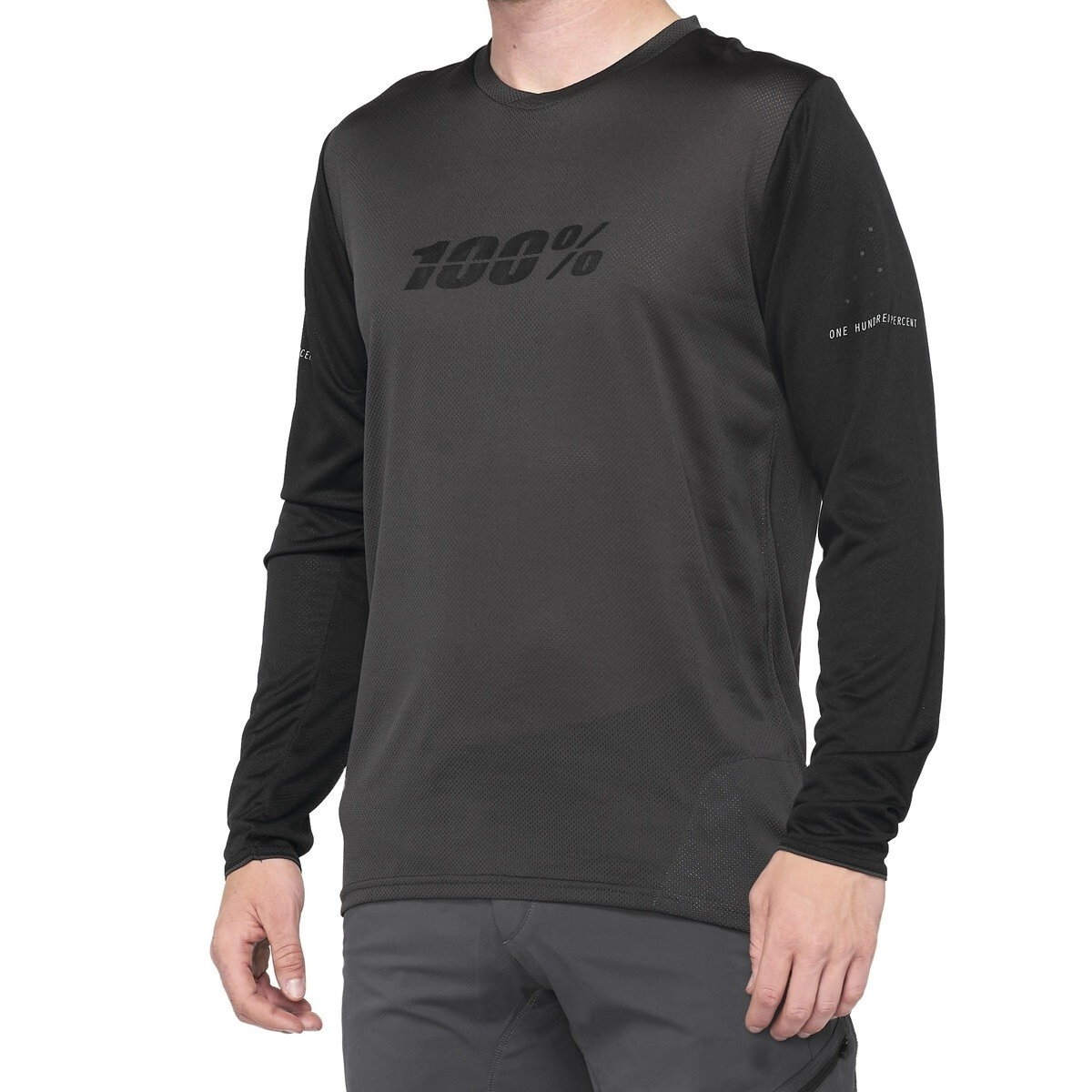 [100%] Remera [Color: Negro] Talle:S Jersey Ridecamp Long Sleeve Charcoal