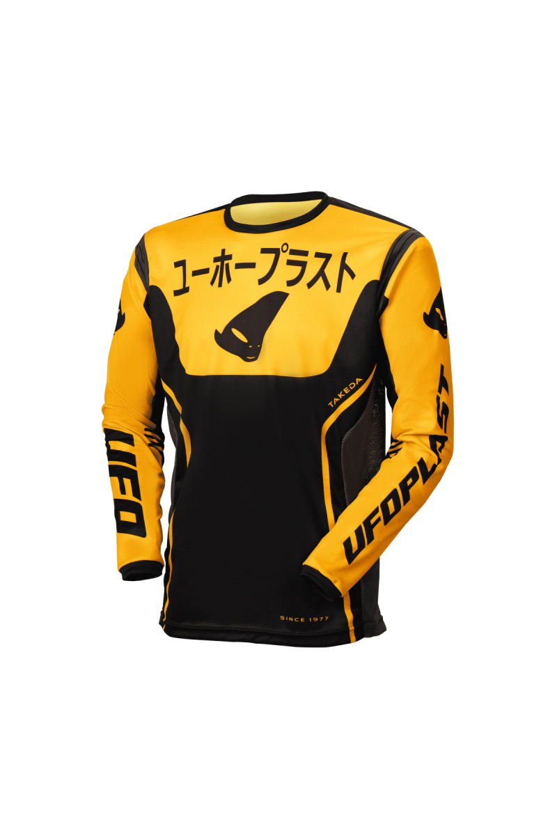 [UFO] Remera [Color: AMARILLO] Talle:M Jersey Italiano MX Takeda Negro