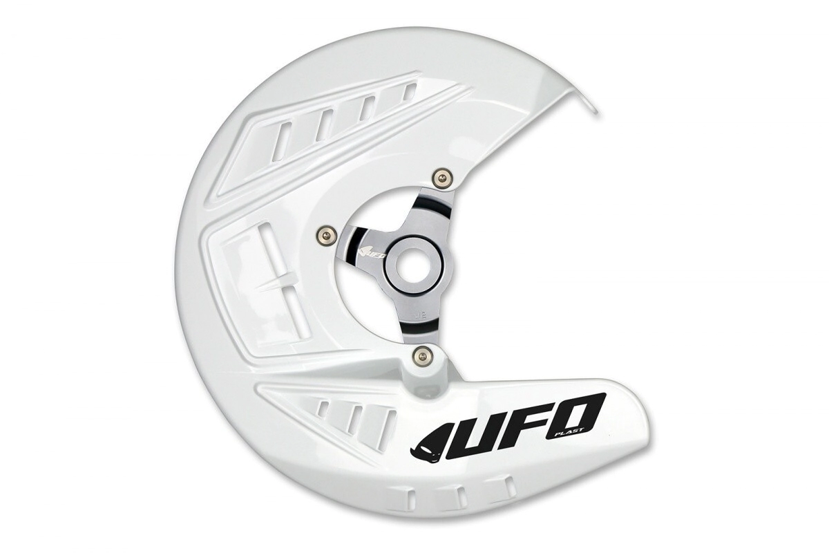 [UFO] Cubre disco de freno delantero [Color: BLANCO] KXF250 KXF450 13 20