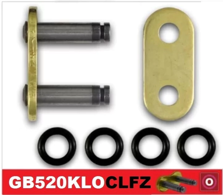 [RK] Cadena de transmision KLO2 [Color: DORADO] (O-Ring) DORADO Eslabon 520 2