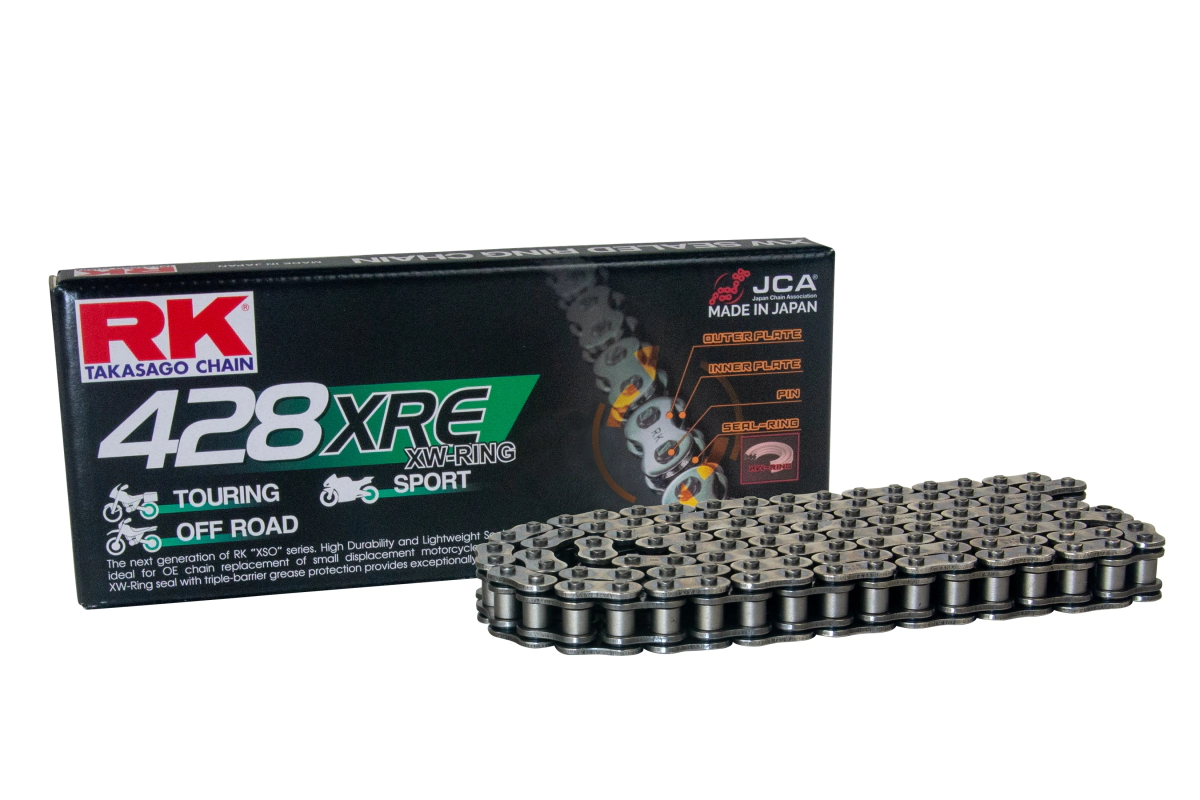 [RK] Cadena de transmision XSO 428XREx-130L PRO Touring XW Ring OFF Road Sport