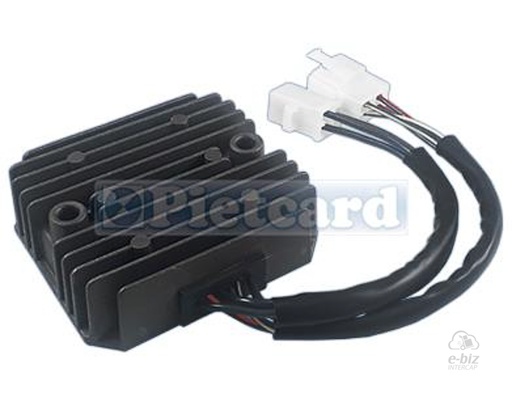 [Pietcard Electronica] Regulador de voltaje Trifásico [CC] [12V] [35A] 1504 VA 1164 Tecn. Mosfet Honda VT CBS Shadow Phantom 750 2025 || Honda Shadow 400, 600, VLX 400 Steed