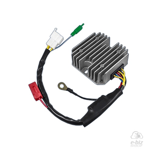 [Pietcard Electronica] Regulador de voltaje Trifásico [CC] [12V] [20A] 1498 Tecn. Mosfet Desde 2014 AL 2016 Cod. Orig JL402002 Bajaj Rouser NS 200 2018