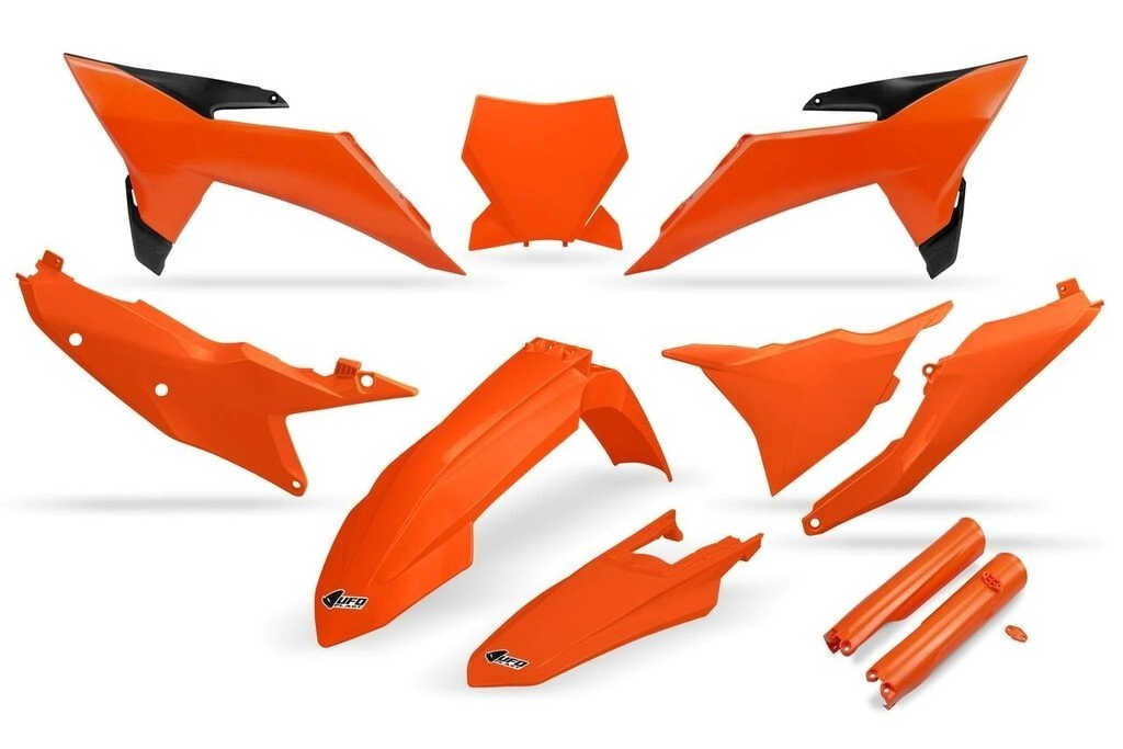 [UFO] Kit de plasticos completos 23/26 [Color: Original] KTM SX 50-65-125-150-250-300 23-26, SX 17/14 85 23-25, SX 19/16 85 23-26, SX Mini 50 2023, SX-E 2 24-25, SX-E 3 23-25, SX-E 5 23-26… (4 modelos)