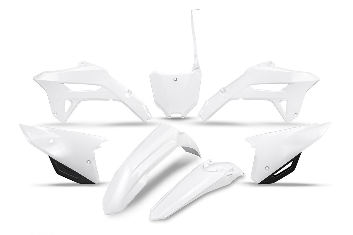 [UFO] Kit de plasticos completos [Color: BLANCO] 22/24 21 Honda CRF 250R 22-24, CRF 450R 22-24