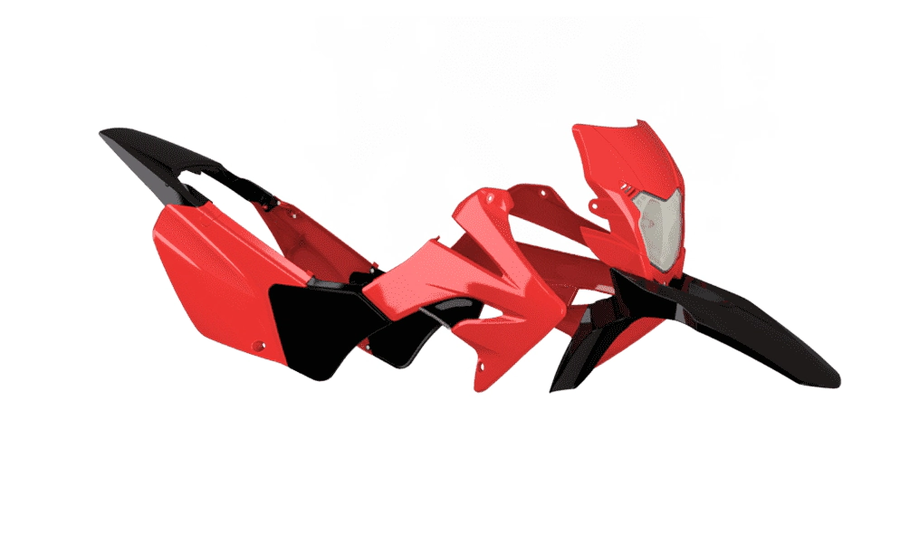 [AMX] Kit de plasticos completos [Color: NEGRO] Faro Honda 250 XR 79-80, 250 XR Tornado 98-25, XR 250L 86-96, XR 250R 81-04