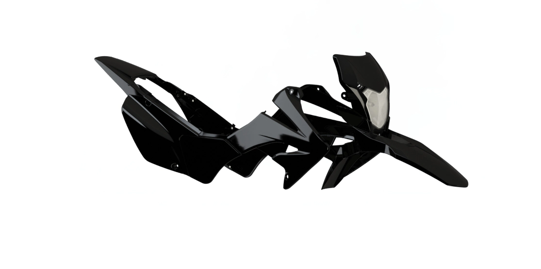 [AMX] Kit de plasticos completos [Color: NEGRO] Tornado Faro