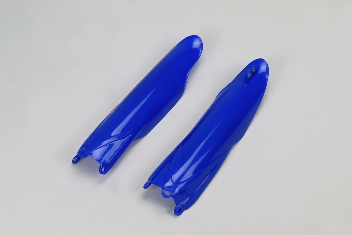 [UFO] Protector de horquilla [Color: AZUL] Cubre Barrales Reflex Yamaha YZ 125-250 10-23, YZ F 250 10-23, YZ F 60TH Anniversary 250 2016, YZ F 70TH Anniversary 250 2016, YZ F Monster 250 21-23… (2 modelos) || Yamaha F 125, 250, F 450