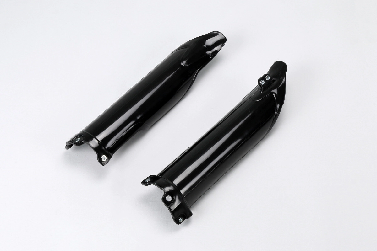 [UFO] Protector de horquilla [Color: NEGRO] Cubre Barrales Kawasaki KX F 250-450 09-24